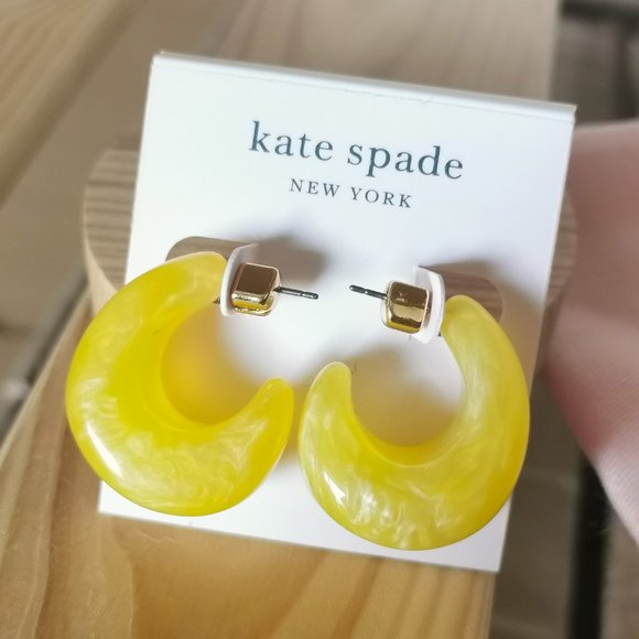 Kate spade yellow earrings sale